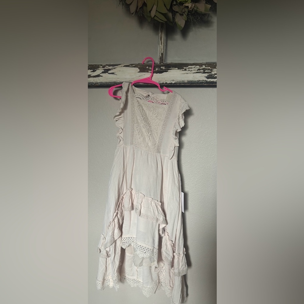 Joyfolie Cream Lace Kids Dress - Picture 2 of 6